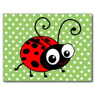 Cute Ladybug Postcard