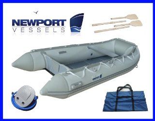 Inflatable Sport Boat, 9.5 Ft Dinghy, Tender, Skiff, Rib, Inflatable Boat, Zodiac Like, Caribe Like, Full Boat & Accessories Package  Sports & Outdoors