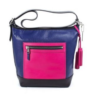 Coach Legacy Leather Colorblock Convertible Duffle Bag 19995 Fuchsia Multi: Shoulder Handbags: Shoes