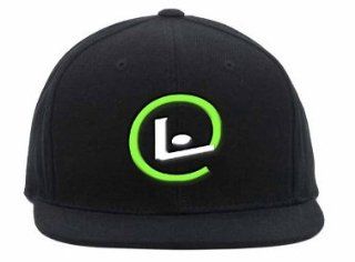 Living Is So Big Premium Black Snaback Cap   Green & White Logo : Other Products : Everything Else