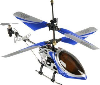 Fun2Get REH46112 1   RC Hubschrauber Mini Helikopter Falcon X Metal RTF mit Gyro Technologie, blau: Spielzeug