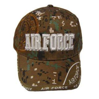 US AIR FORCE SEAL BROWN DIGITAL CAMOUFLAGE CAP HAT ADJ : Sports Fan Baseball Caps : Sports & Outdoors