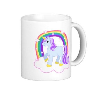 Cute Magical Unicorn with rainbow (Customizable) Mug