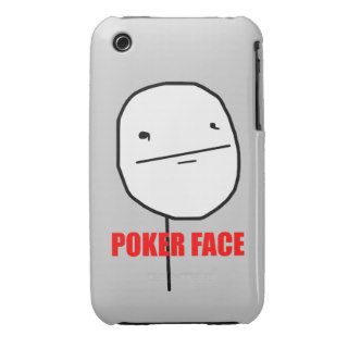 Poker Face Meme iPhone 3 Case Mate Cases