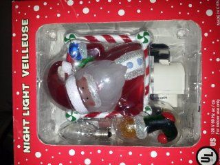 Santa Night Light Veilleuse UL listed Beautiful in frame with 3D affects: Kitchen & Dining