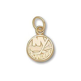14k Yellow Gold Small New York Islanders Team Logo Disc Charm: Jewelry