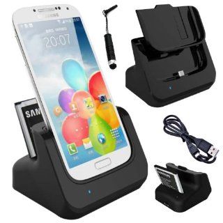 Aenmil Series Dual Sync Battery Charger Cradle Dock Station Stand Include the battery For Samsung Galaxy S4 i9500: Cell Phones & Accessories