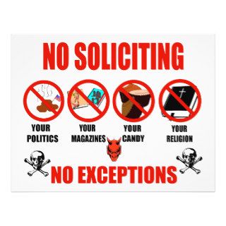 No Soliciting Custom Flyer