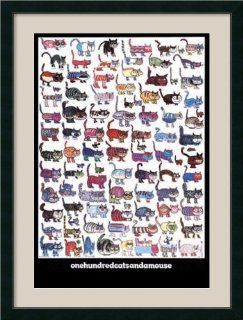 One Hundred Cats and a Mouse by Vittoria Framed   Artwork