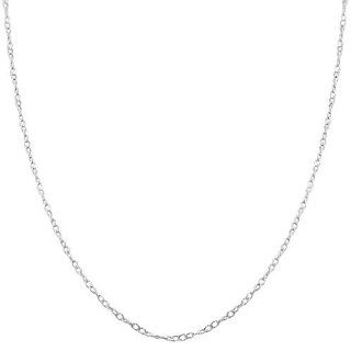 Rhodiumplated Sterling Silver 1 mm Twisted Curb Chain (20 Inch): Jewelry