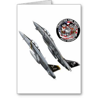 vf 103 jolly rogers F 14 Tomcat Greeting Cards