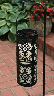 Hanging Lantern 5x12.5 Battery Operated Candle   Timer : Camping Lanterns : Sports & Outdoors