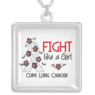 Fight Like A Girl Lung Cancer 38.82 Custom Necklace