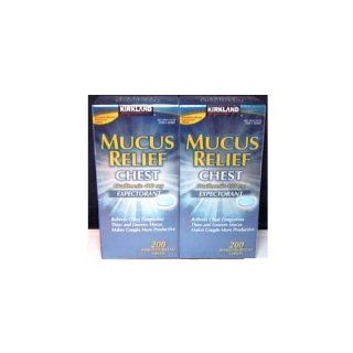 Kirkland Signature Mucus Relief Expectorant  200 Immediate Release Tablets (Pack of 2): Health & Personal Care