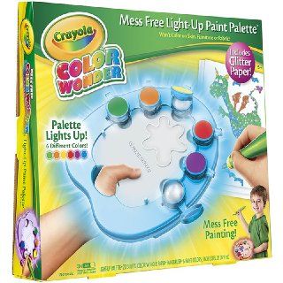 Crayola Color Wonder Light Up Paint Palette with Glitter Paper: Toys & Games