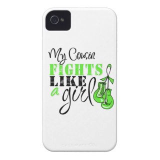 My Cousin Fights Like a Girl   Lime Green Ribbon iPhone 4 Case Mate Cases