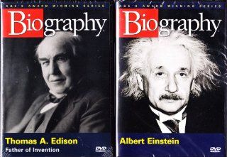 Biography Albert Einstein , Biography Thomas Edison : From the Atomic Bomb and the Theory of Relativity to the Invention of the Light Bulb and Phonograph : 2 Pack Collection: Movies & TV