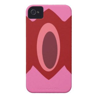 Pink red space alien design iPhone 4 Case Mate cases