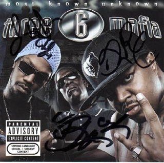 Three 6 Mafia Autographed Signed Most Known Unknown CD Cover : Other Products : Everything Else