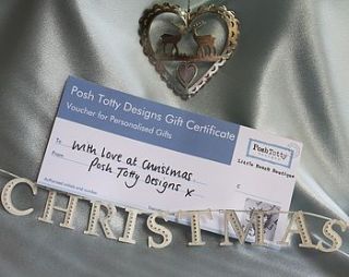 gift voucher by posh totty designs boutique