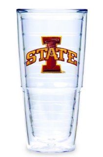 Tervis Tumbler Iowa State University 24 Ounce Double Wall Insulated Tumbler, Set of 2: Kitchen & Dining