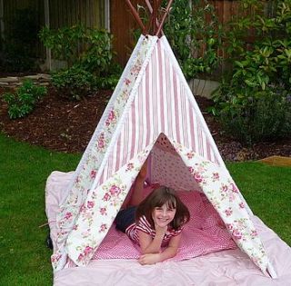 girls vintage rose wigwam play tent by marquis & dawe