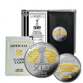 Super Bowl XLV Official Two Tone Flip Coin