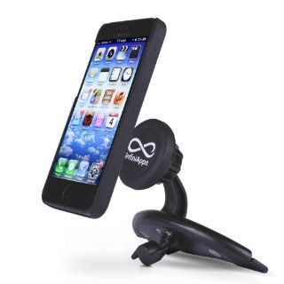 InfiniApps Slyde CD Slot Mount for Smartphones, Cradle less Universal cell phone holder with Quick snap technology, magnetic cell phone mount: Cell Phones & Accessories