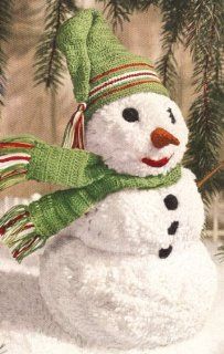 Vintage Crochet PATTERN to make   Snowman Christmas Decoration Xmas Hat Scarf. NOT a finished item. This is a pattern and/or instructions to make the item only. : Other Products : Everything Else