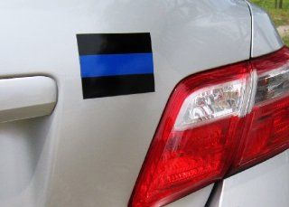 Thin Blue Line Decal Magnet 2 by 3 Inch : Everything Else