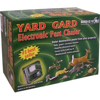 Bird-X YardGard Ultrasonic Animal Repeller, Model# YG  Animal Control