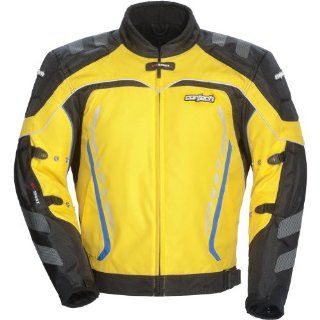 Cortech GX Sport 3.0 Men's Textile Sports Bike Racing Motorcycle Jacket   Yellow/Black / X Large: Automotive