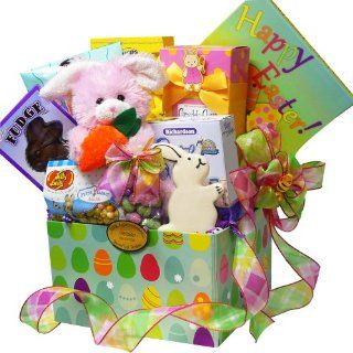 Art of Appreciation Gift Baskets Easter Bunny Chocolate and Candy Care Package Box, Pink or Purple Rabbit : Gourmet Chocolate Gifts : Grocery & Gourmet Food