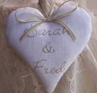 personalised wedding heart by follie by josie rossington