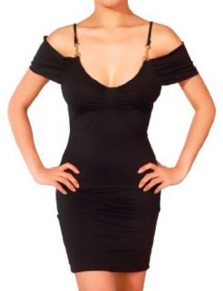 Cloris Murphy Womens Sexy Deep V Cocktail Dress Clubwear CMC923 Black M