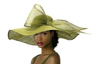 Kentucky Derby Large Bow Sinamay "Floppy" Hat M28 Olive Green at  Womens Clothing store