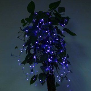 220 250V 100 LEDs 10m Schnur Licht Lichterkette fr Weihnachtsfeier, Halloween, Haus, Garten, Bume, festlichen Parteien,Wedding, Outdoor Dekoration  . Wasserdicht, Super Bright (blau): Beleuchtung