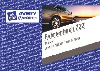 Avery Zweckform 222 5 Fahrtenbuch, DIN A6 quer, steuerlicher km Nachweis, 40 Blatt/im 5er Pack, wei: Bürobedarf & Schreibwaren