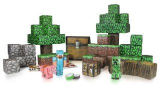 Sablon 16721   Minecraft Papierwelt zum Selberbasteln, Overworld Deluxe Set, 225 Teile: Spielzeug