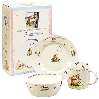 'guess how much i love you' breakfast set by cocoa bean