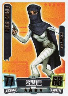 Star Wars Force Attax Serie 2 Einzelkarte 236 Padm Amidala Senator Force Meister deutsch: Spielzeug