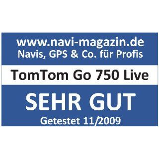 TomTom Go 750 Live 12M Navigationsgert (10,9 cm (4,3 Zoll) Display, 45 Lnderkarten, Fahrspurassistent, Text to Speech, 12 Monate Live Dienste): Navigation & Car HiFi