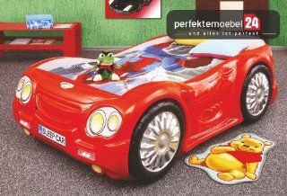 SLEEP CAR Bett Autobett Kinderbett Spielbett inkl. Lattenrost und Matratze kurze Lieferzeit! (rot): Küche & Haushalt