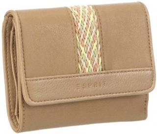 ESPRIT Portemonnaie 033EA1V060, Damen Geldbrsen, Beige (Ginger Beige 242), 12x10x1 cm (B x H x T): Schuhe & Handtaschen