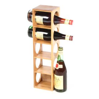 Lipper International 5 Bottle Wall Mounted Wine Rack