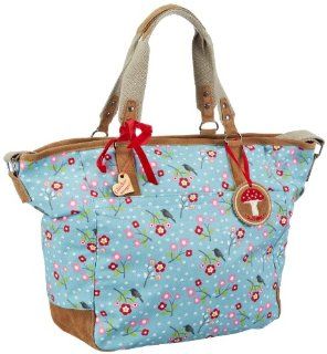 Adelheid Glckspilz Badetasche 11131552749, Damen Umhngetaschen, Blau (blmchen blau 256), 43x34x16 cm (B x H x T): Koffer, Ruckscke & Taschen