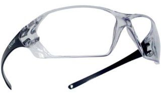 Boll Safety 253 PR 40057 Prism Safety Eyewear with Shiny Black Rimless Frame and Clear Anti Scratch/Anti Fog Lens   Safety Glasses  