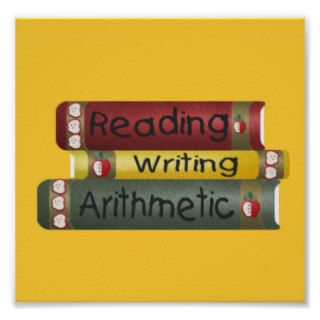 Reading and Writing and Arithmetic Posters