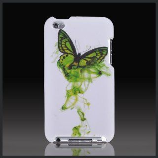 Entworfen von CellXpressionsTM Grner Schmetterling Hartschale Oberschale fr Apple iPod Touch 4 4G: Elektronik