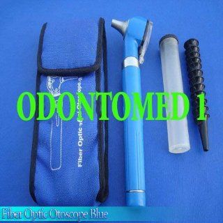 Fiber Optic Mini Otoscope Blue Color (Diagnostic Set): Health & Personal Care